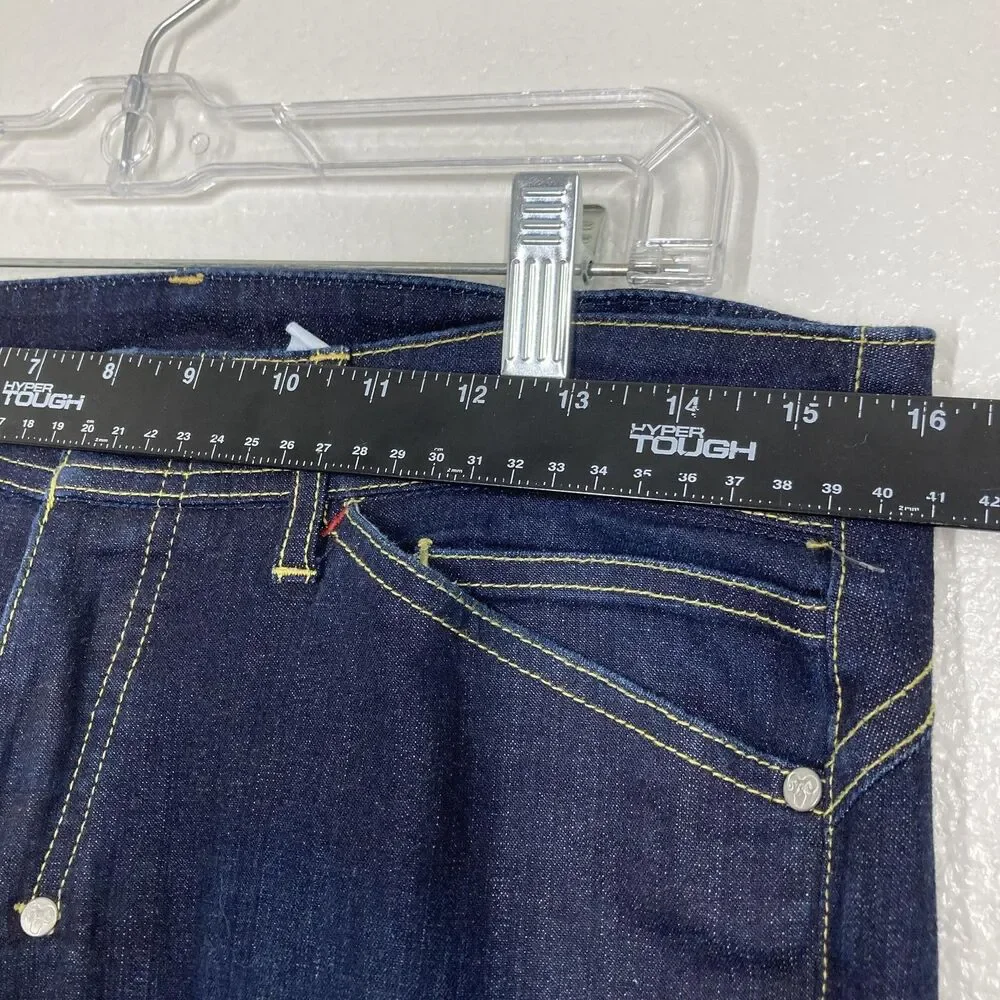 Rufskin Matchstick Jeans Mens 30 Blue Dark Wash Slim Straight Leg Stretch - Picture 6 of 16